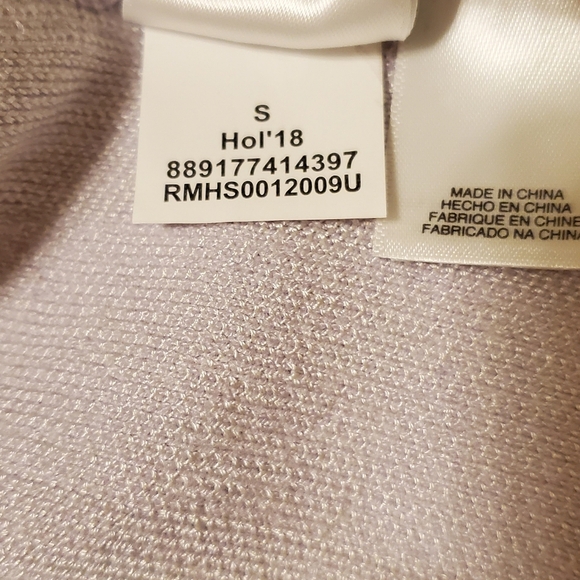 NWT Rachel Roy January Lavender Ivory Striped Long Sleeved Top Size S - Picture 7 of 8